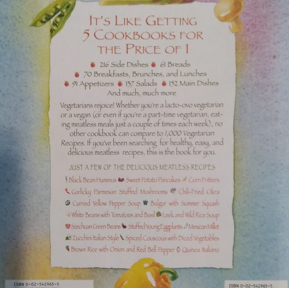 1,000 VEGETARIAN Recipes~Carol Gelles - Picture 2 of 4